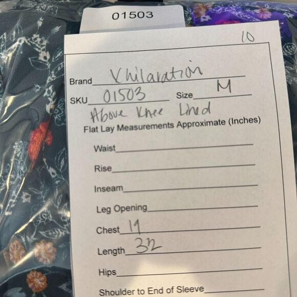 Xhilaration Womens Floral Dress Size M Tunic Long Sleeve Lined Casual Summer‎ - Picture 5 of 5